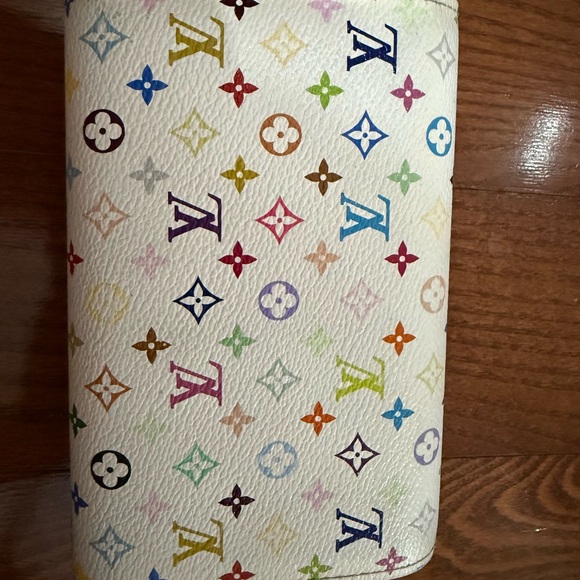 Louis Vuitton White Multicolor Monogram Wallet - Picture 2 of 6